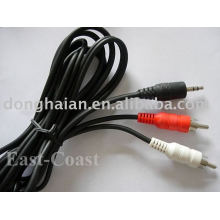 y splitter audio adapter cable 2 rca male to 3.5mm